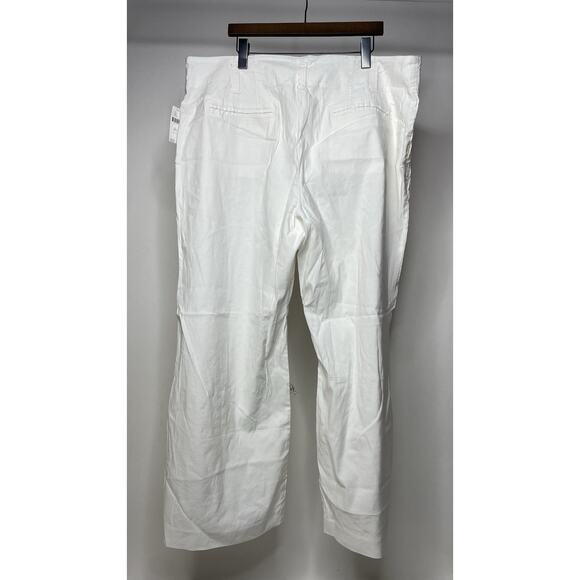 Maeve Anthropologie The Naomi Wide-Leg Flare Pants White Women's Plus 22W NWT - Picture 5 of 10
